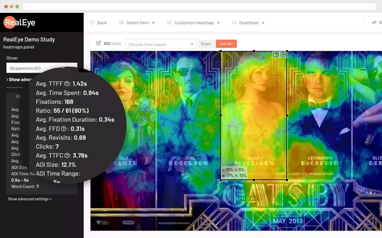 Dashboard mockup